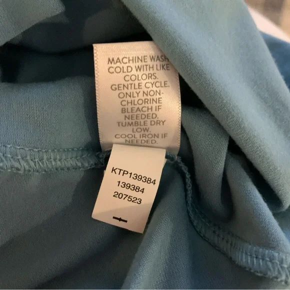 J Jill Luxe Supima Turtleneck Tunic Light Blue Modal Sz 4x Plus Size Casual - Picture 5 of 7